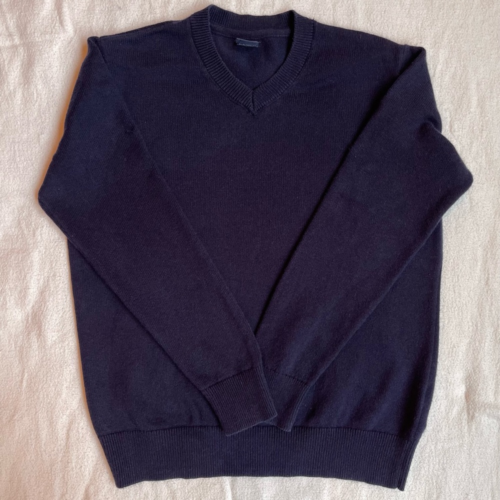 GAP Kids Boys Navy V-Neck Sweater Medium (8)